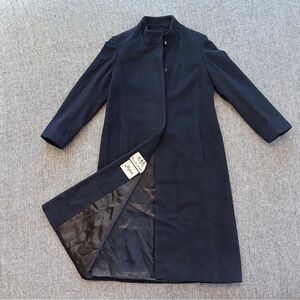 Vintage Pure Cashmere Navy Peacoat